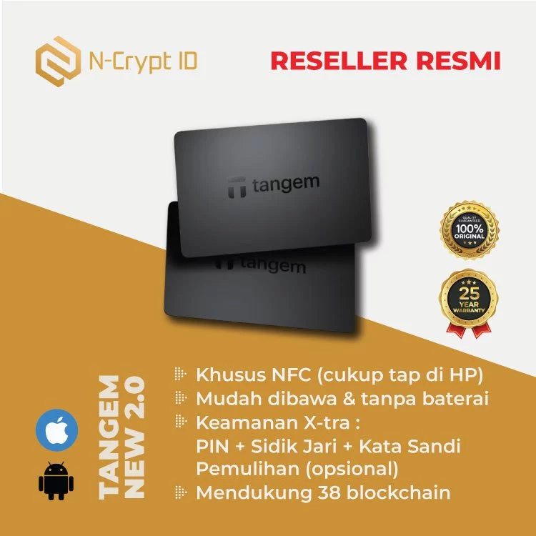 Tangem 2.0 / Crypto Wallet / Cryptocurrency / Kripto / Bitcoin Binance Ethereum / Hardware Wallet