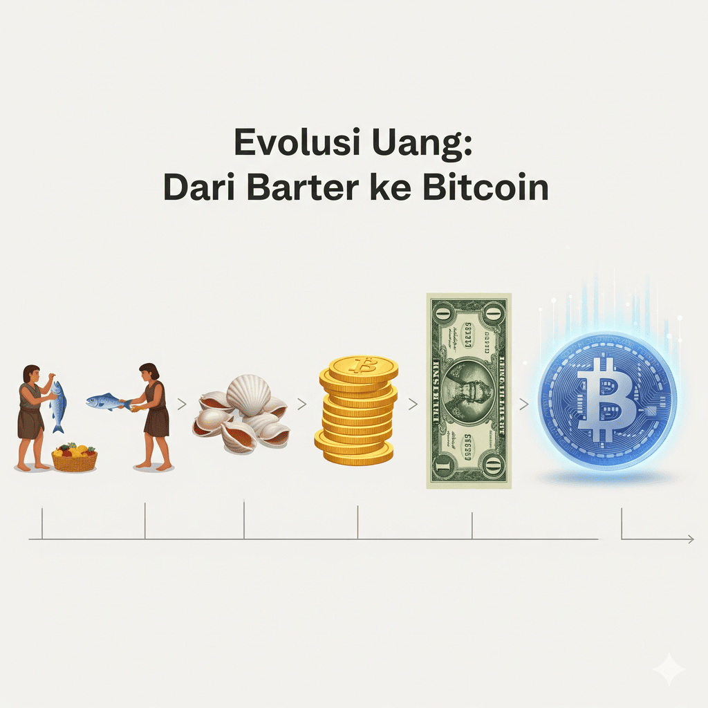 Gambar thumbnail untuk Sejarah Uang: Dari Barter, Emas, hingga Bitcoin sebagai Evolusi Selanjutnya