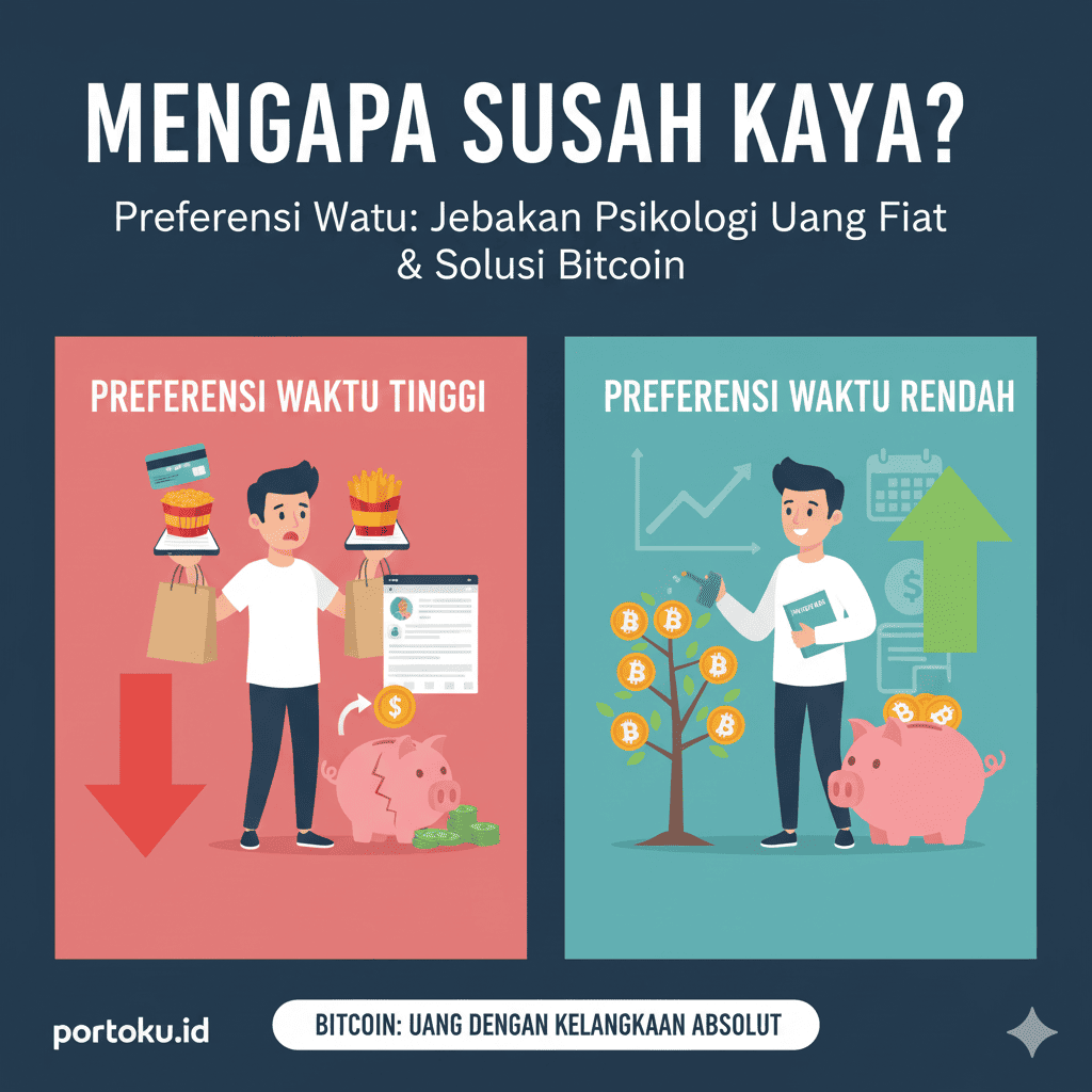Gambar thumbnail untuk Preferensi Waktu (Time Preference): Konsep Ekonomi yang Menjelaskan Mengapa Bitcoin Begitu Berharga