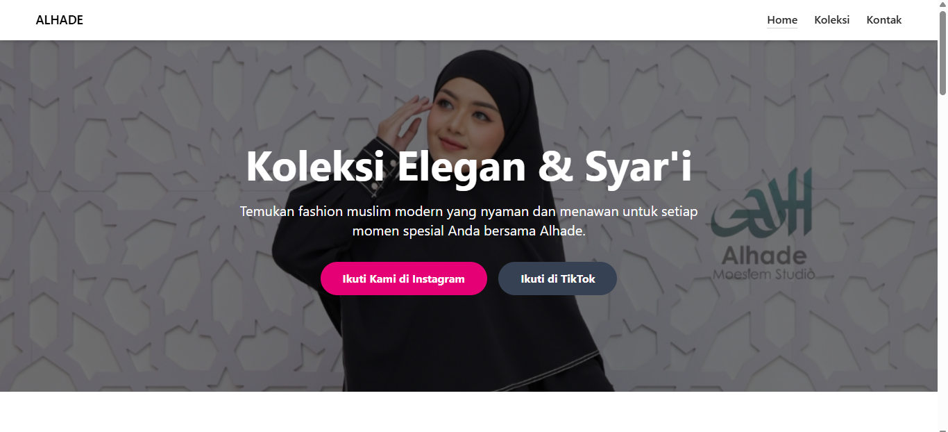 Gambar thumbnail untuk Website Lending Page Brand Store - Laravel 12 + Livewire 3 + Sheaf UI
